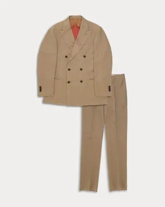 Fortela Tot&ograve; Linen Sartorial Suit in Multicolor at Nordstrom, Size 52