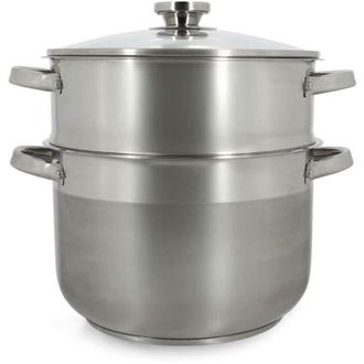 Menastyl Cuisson Couscoussier - MENASTYL - 4615450 - In acciaio inossidabile - 10 litri - Tutti i piani cottura incluso induzione