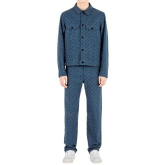 Louis Vuitton Blue Monogram Denim Jacket Size L