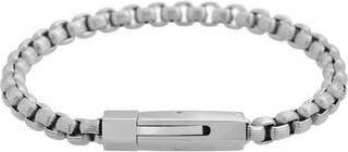 Geoffrey Beene Box Chain Bracelet in Silver at Nordstrom Rack