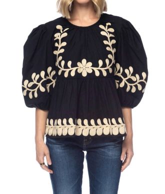 Tolani Uri Top In Onyx