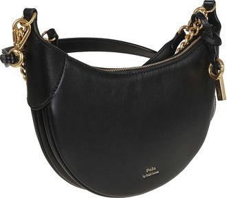 Polo Ralph Lauren Mini Leather Saddlebag With Chain Handle