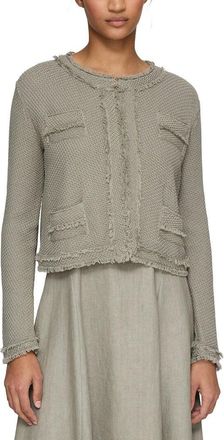 Lafayette 148 New York Textured Stitch Cropped Jacket