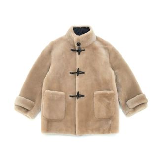Just things we like Hayami Shearling Jacket - Dames - Jassen - Bruin - L - Wol - Jassen