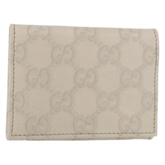 Gucci Pre-owned Wallets, female, Beige, Size: ONE SIZE Pre-owned Card Case