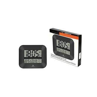JM Lowell Justaminute Reloj De Pared Negro 27 Cm