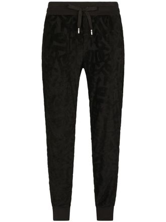Dolce & Gabbana Trainingsbroek met jacquard - Zwart