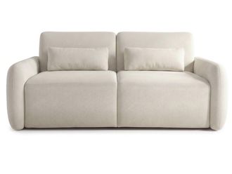Habitat et Jardin Sof&aacute; Cama Convertible <> - Colch&oacute;n De 18 Cm - Ancho De La Superficie De Descanso: 140 Cm - 3 Plazas - Beige