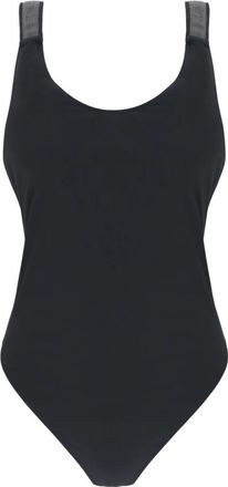 Brunello Cucinelli Zwarte Sea Monokini met Messing Details - Dames - Badpakken - Zwart - XL - Badmode