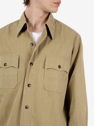 Fortela Manteco cotton overshirt green