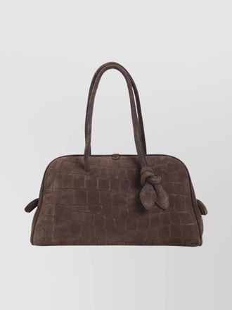 Jacquemus structured suede leather shoulder bag