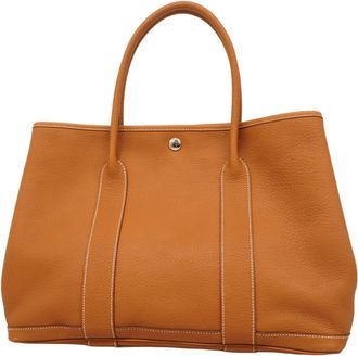 Herm&egrave;s Gold Negonda Leather Tote Bag (Pre-Owned)