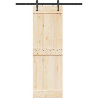 vidaXL Vidaxl - Kit De Herrajes Para Puertas Correderas Acero Negro 152,5 Cm