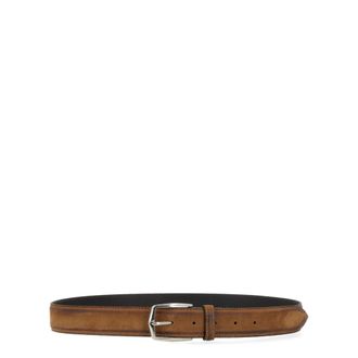 Dondup Belts, male, Brown, Size: 100 CM Leather Belt