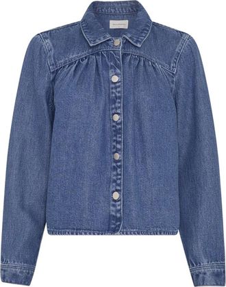 Moss Copenhagen Ago Rue Shirt - Dames - Jassen - Blauw - Maat: XS Denim