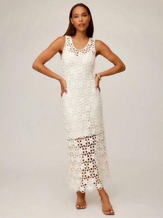 Fifteen Twenty Kelsie Crochet Dress In White