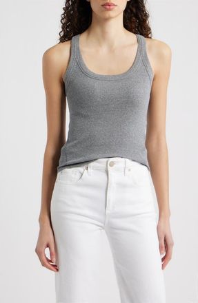 Rag & Bone The Essential Rib Tank in Heather Grey at Nordstrom, Size X-Large