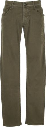 Jacob Cohen Straight denim broek - Groen