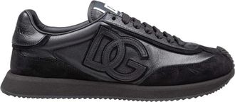 Dolce & Gabbana DG Cushion Sneaker - Heren - Sneakers - Zwart - 41 EU - Leer - Schoenen