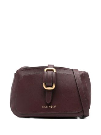 Caf&egrave;noir buckle cross body bag - Brown