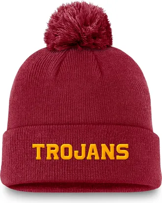 Nike USC Peak Nike Mens College Cuffed Beanie in Red | NC1669WSCJ-V72