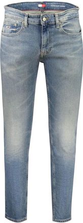 Tommy Hilfiger Jeans, Heren, Blauw, W28 L32, Katoen, Blauwe Slim Tapered Jeans
