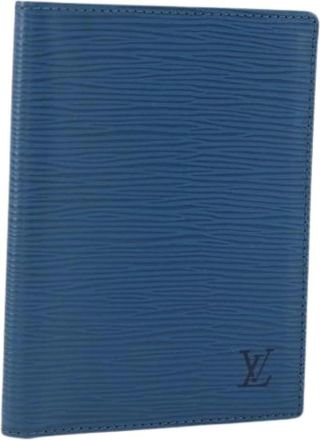 Louis Vuitton Pre-owned Wallets, female, Blue, Size: ONE SIZE Pre-owned Pass Case