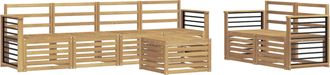 vidaXL Conjunto De Sof&aacute;s De Exterior 7 Uds. Vidaxl
