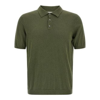 Roberto Collina Spongy Cotton Polo Shirt - male - Roberto Collina - Polo Shirts - Green - 2XL - Tops