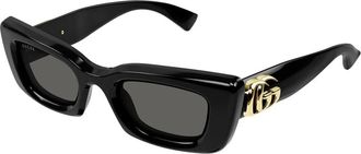 Gucci Cat Eye Zonnebril - Dames - Zonnebrillen - Zwart - 49 MM - Accessoires