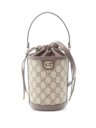 Gucci 2020s mini Ophidia GG Supreme bucket bag - women - PVC - One Size - Brown