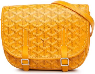 Goyard Pre-owned Womens Mini Saumur Crossbody Bag - Orange Textile - One Size