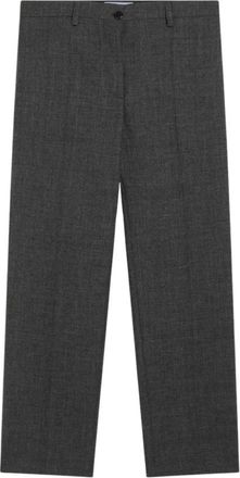 Prada Broeken, Dames, Grijs, L, Grijze Regular Broek