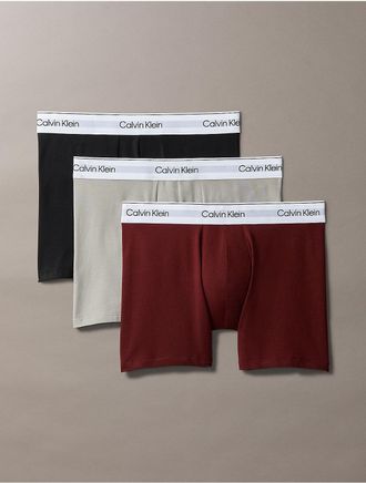 Calvin Klein Mens Icon Cotton Stretch 3-Pack Low Rise Trunk - Multi - XL