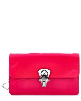 Louis Vuitton Pink Vernis & Monogram Canvas Cherrywood Chain Wallet (Authentic Pre-Loved)