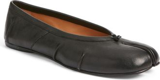 Maison Margiela Tabi Ballet Flat in Black at Nordstrom, Size 39.5