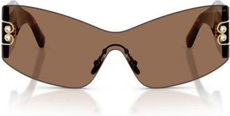 Dolce & Gabbana 142mm Cat Eye Sunglasses in Havana /Dark Brown at Nordstrom
