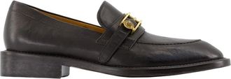 Versace Loafers, male, Black, Size: 7 US Primo Leather Loafer