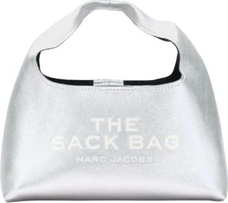 Marc Jacobs The Mini Sack - Dames - Handtassen - Grijs - ONE Size - Leer - Tassen