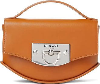 Durazzi Milano Gewelfde leren handtas - Bruin