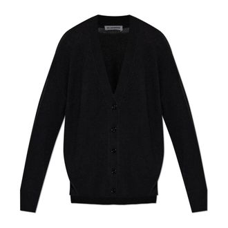 Jil Sander Cashmere Knitwear, female, Black, Size: XS Oversized Cashmere Cardigan