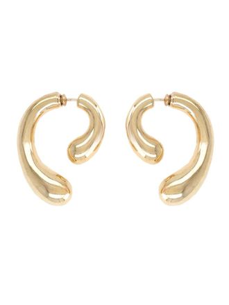 Panconesi Golden P Helix Drop Earrings