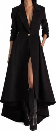 Alice & Olivia Cheshire Coat In Black