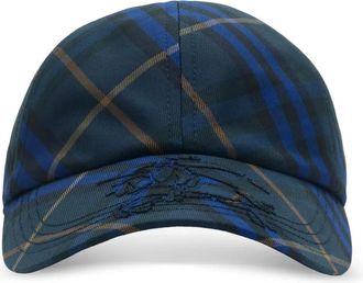 Burberry Cappello da baseball EKD a quadri - Blu