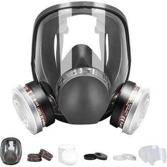 OEM Mascarilla Reutilizable Con Respirador Facial Completo 6800, Con Filtro Para Vapores Org&aacute;nicos, Para Pintura, Pulido, Soldadura Y Protecci&oacute;n Contra El