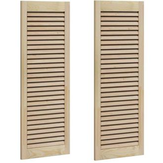vidaXL Puertas De Armario Other 2 Pcs Marr&oacute;n 110 X 39.5 X 2.1 Cm Vidaxl