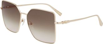 Longchamp LO173S 708 Womens Sunglasses Gold Size 57