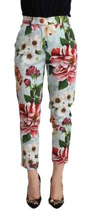 Dolce & Gabbana Bloemenprint Cropped Broek