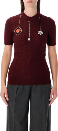 Prada Maroon Wool Sweater