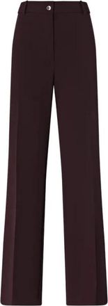 Pinko Petalo Pantalone Fluido - Dames - Wijde Broeken - Rood - S - Broeken